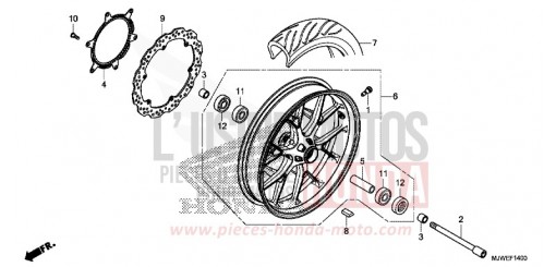 ROUE AVANT CBR500RAG de 2016